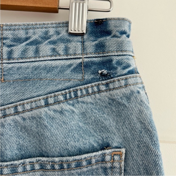 Zara TRF Ripped wide leg jeans size 6 - Picture 8 of 13